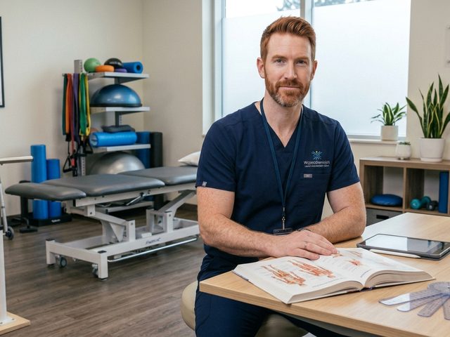 Physiotherapist in a clinic